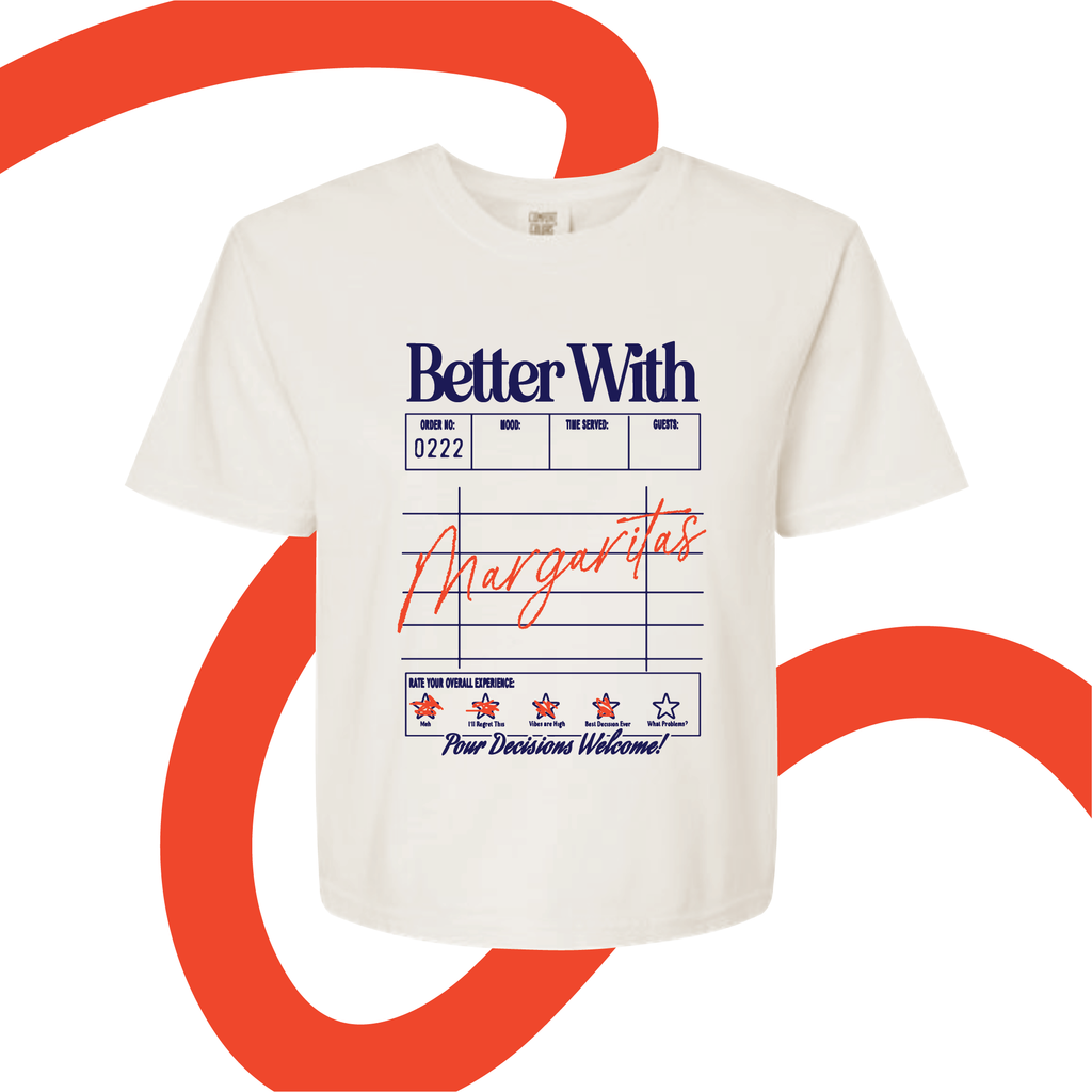 Drink Ticket Boxy Cropped T-Shirt