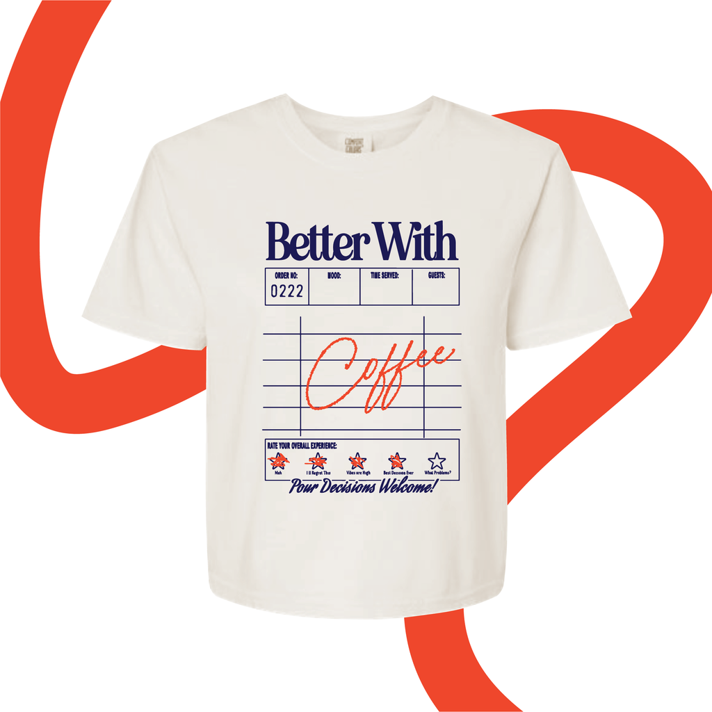 Drink Ticket Boxy Cropped T-Shirt