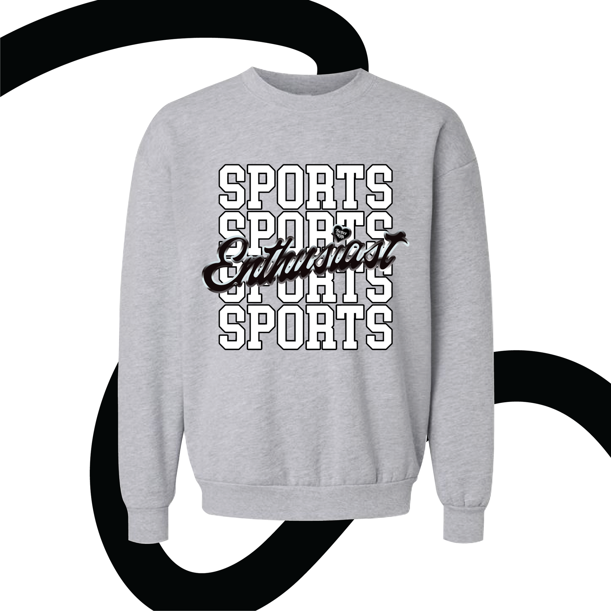 Sports Enthusiast Crewneck Sweatshirt