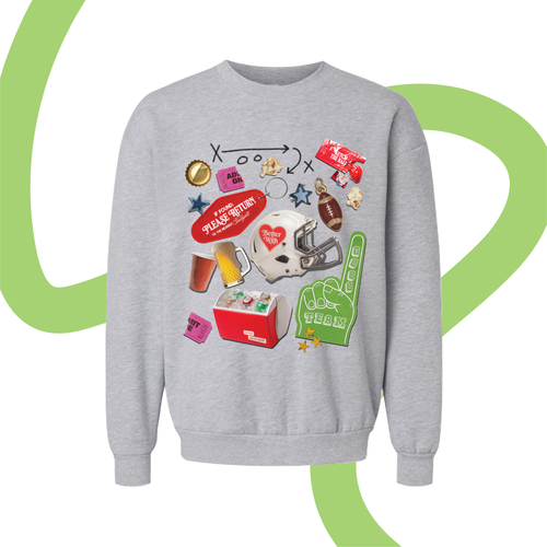 Athletic Collage Crewneck Sweatshirt