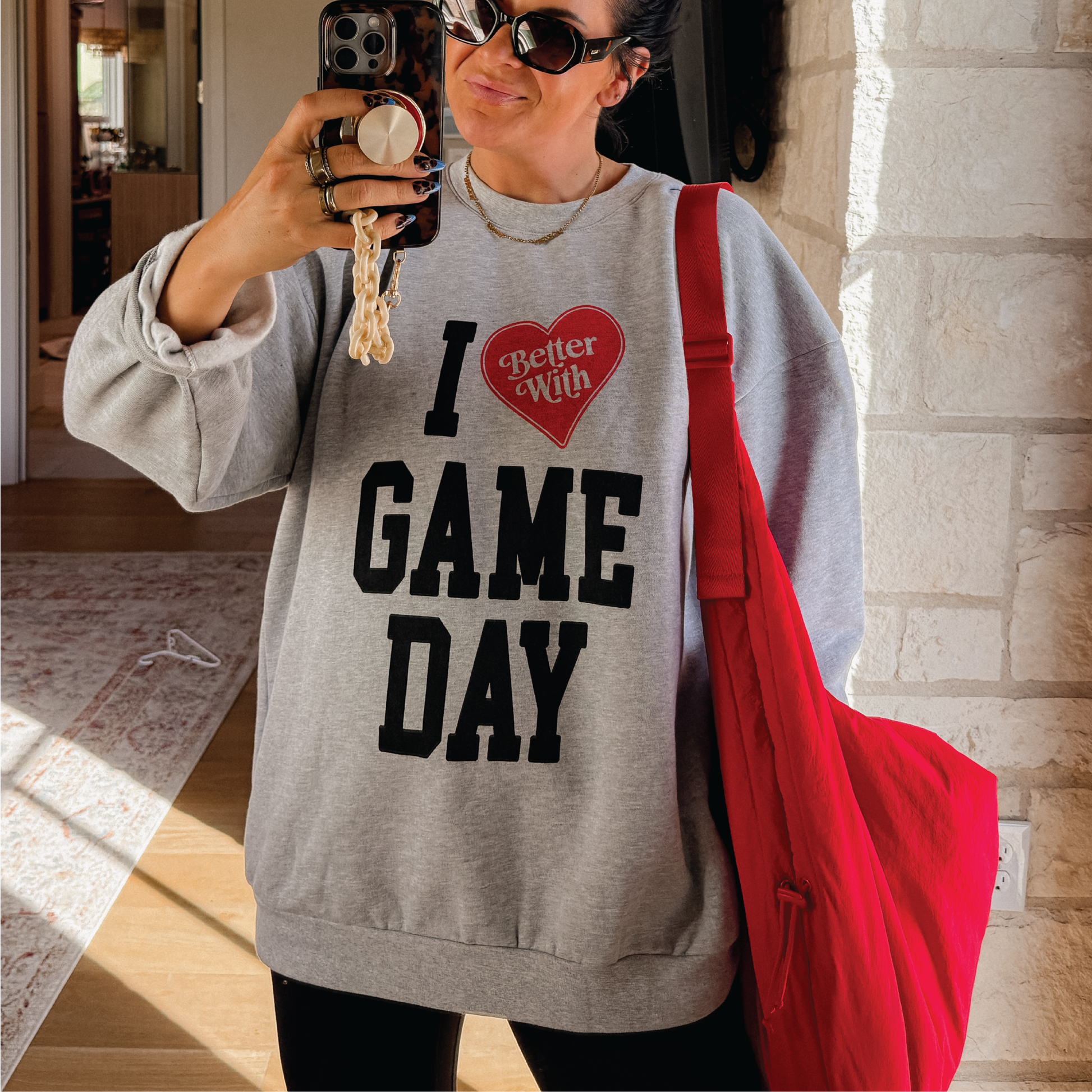 Better With Game Day Crewneck Sweatshirt