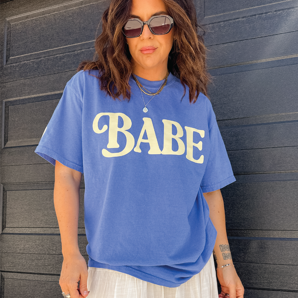 Babe T-Shirt - Flo Blue